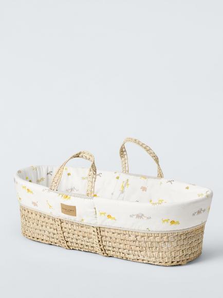 John Lewis Safari Moses Basket, Multi