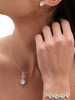 Jon Richard Cubic Zirconia Jewellery Set, Silver - view 2, 