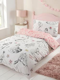 Disney Disney Princess Reversible Duvet Cover & Pillowcase Set, Single, Natural