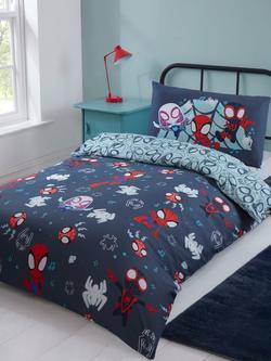 Spidey And His Amazing Friends Reversible Duvet Cover & Pillowcase Set, Single, Natural