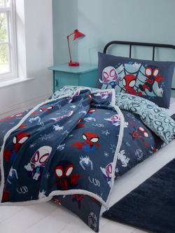 Spidey And His Amazing Friends Reversible Duvet Cover & Pillowcase Set, Single - view 2, Natural