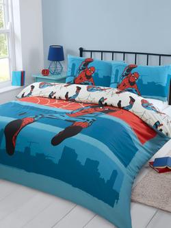 Spiderman Reversible Duvet Cover & Pillowcase Set, Double, Natural