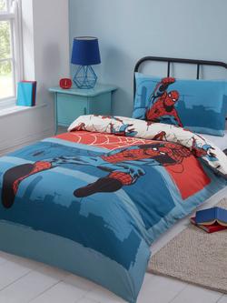 Spiderman Reversible Duvet Cover & Pillowcase Set, Single, Natural