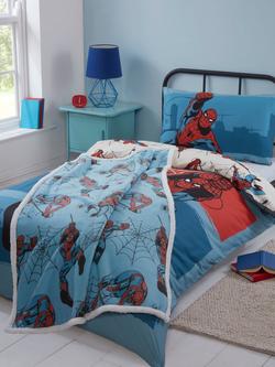 Spiderman Reversible Duvet Cover & Pillowcase Set, Single - view 2, Natural