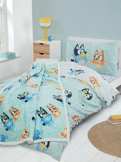 Bluey Reversible Duvet Cover & Pillowcase Set, Single - view 2, Natural