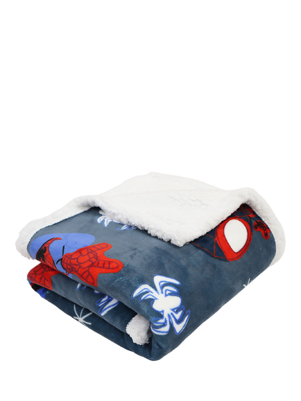 Spidey And His Amazing Friends Sherpa Blanket, Natural