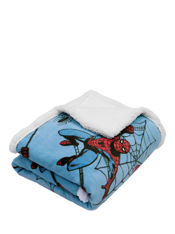 Spiderman Sherpa Blanket, Natural