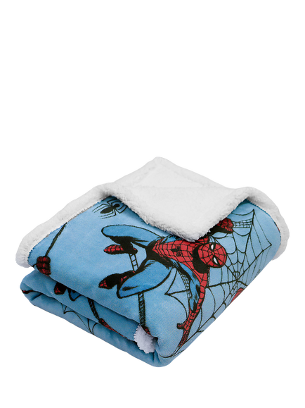 Spiderman Sherpa Blanket, Natural