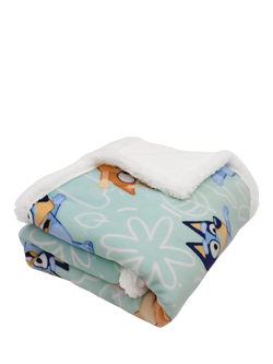 Bluey Sherpa Blanket, Natural