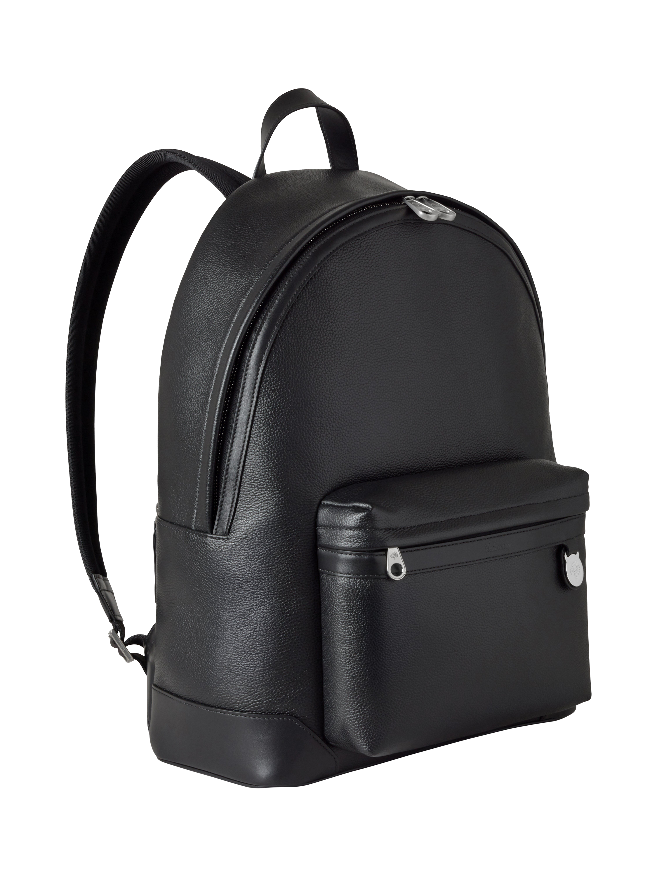 Product image 3 of 5, which shows Mulberry Heritage Leather Backpack, Black