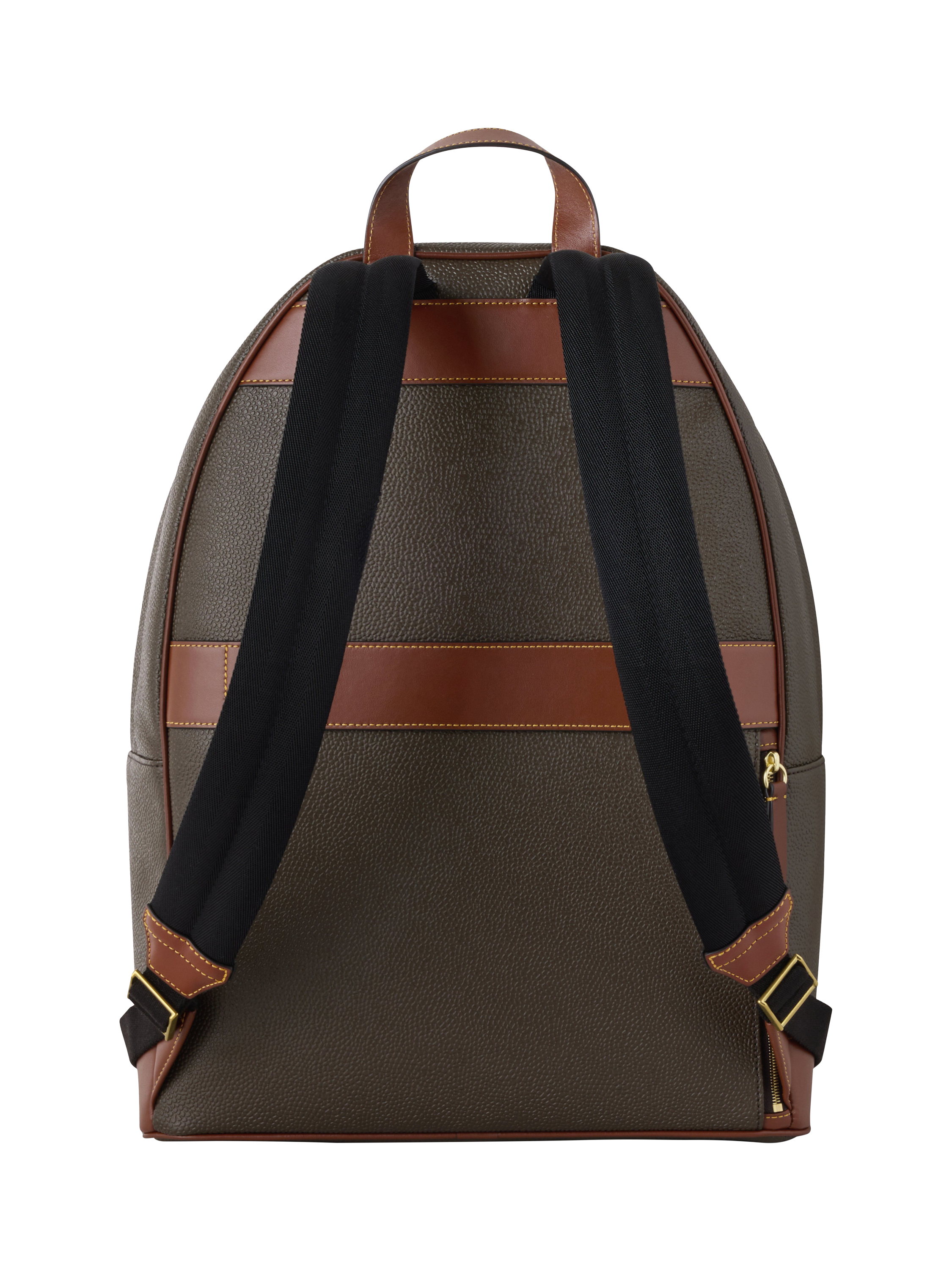 Product image 2 of 5, which shows Mulberry Heritage Leather Backpack, Mole & Cognac