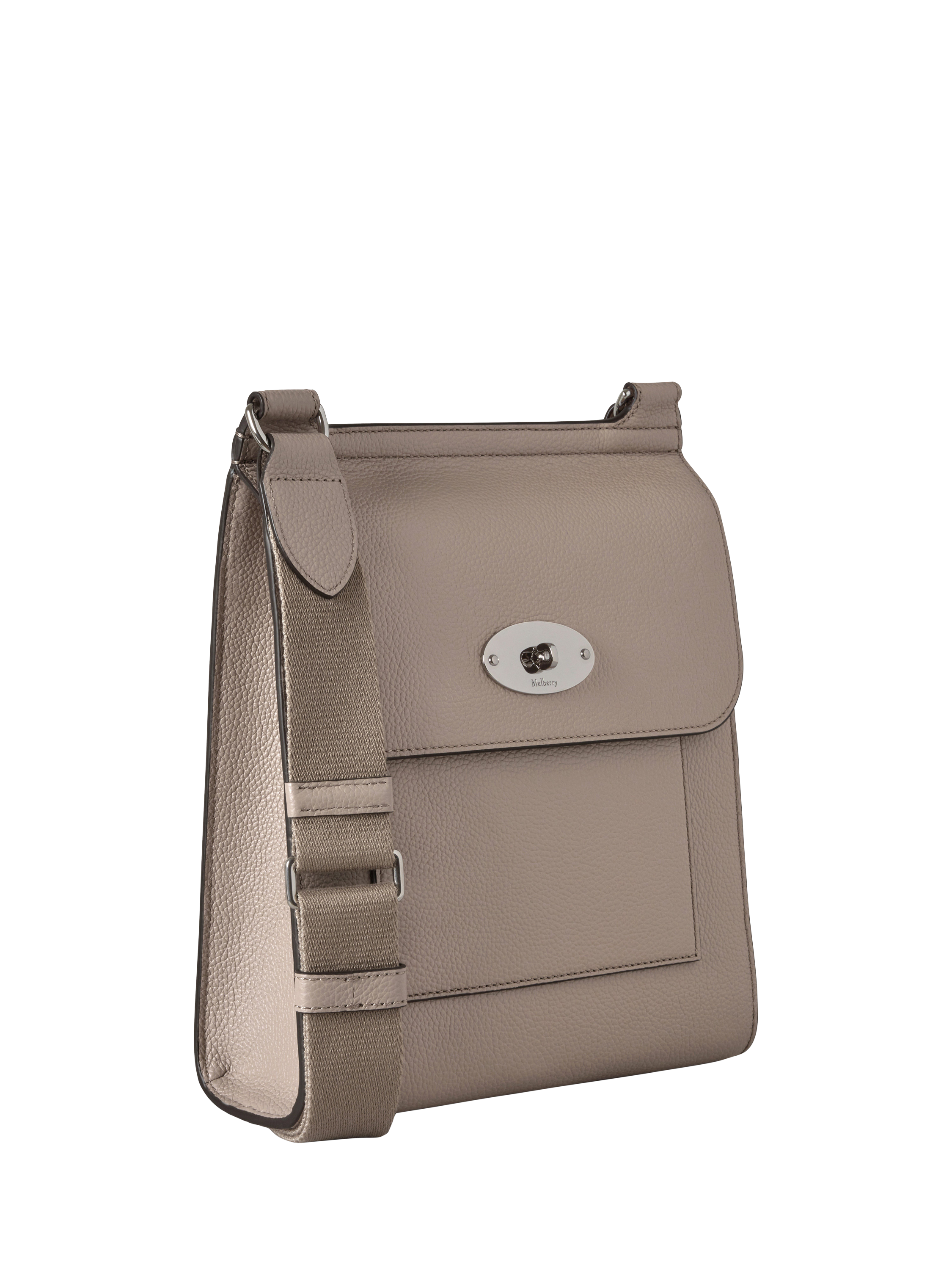 Product image 3 of 5, which shows Mulberry Antony Small Leather Crossbody Bag, Cashmere Taupe