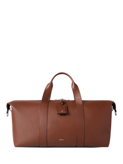 Mulberry Heritage Medium Clipper Small Classic Grain Leather Holdall Bag, Oak, Oak