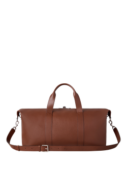 Mulberry Heritage Medium Clipper Small Classic Grain Leather Holdall Bag, Oak - view 2, Oak