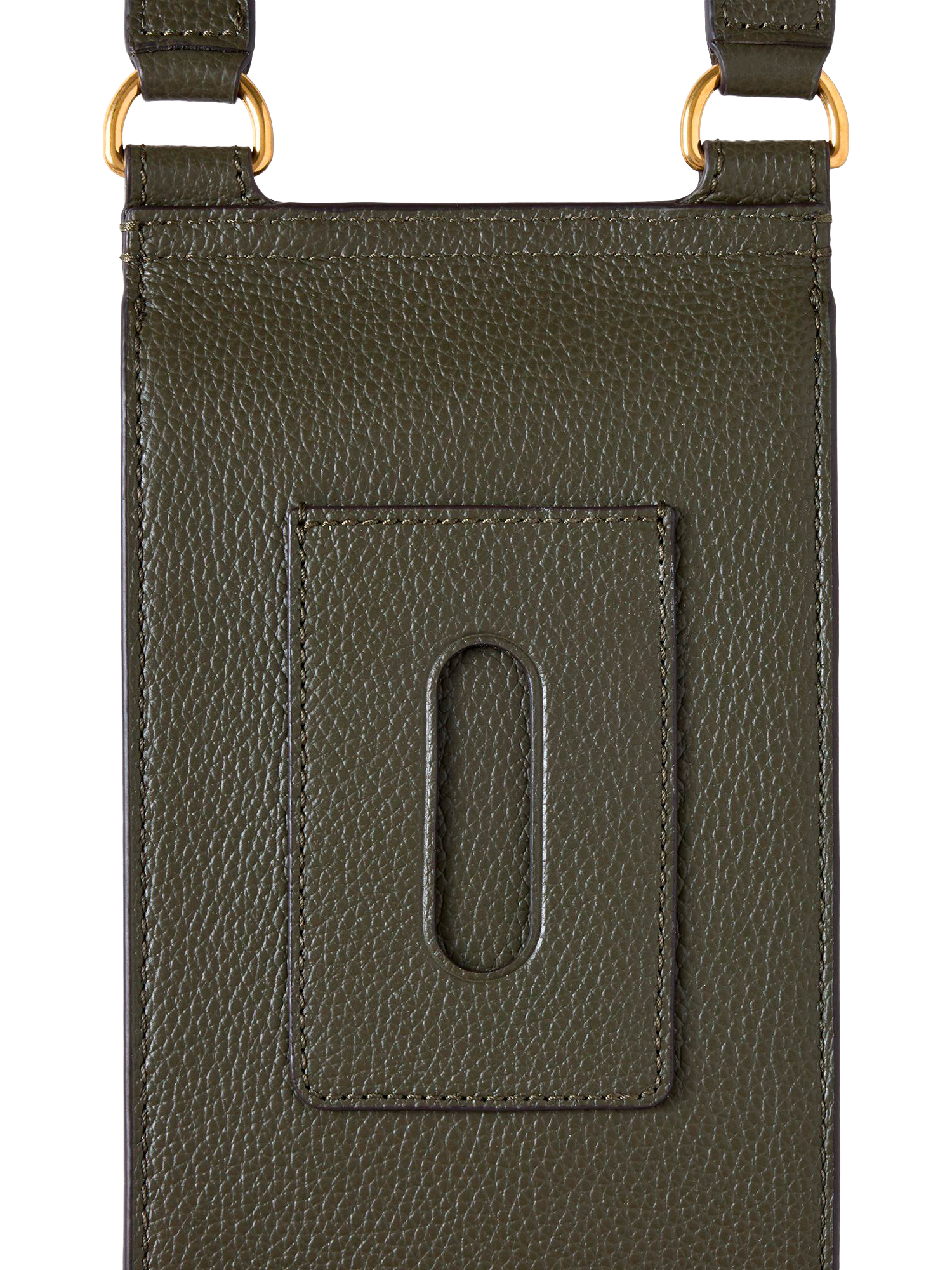 Product image 3 of 4, which shows Mulberry Mini Antony Leather Crossbody Pouch, Juniper Green