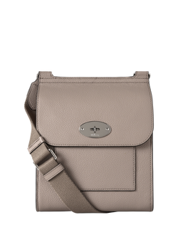 Mulberry Small Antony Leather Messenger Bag, Cashmere Taupe