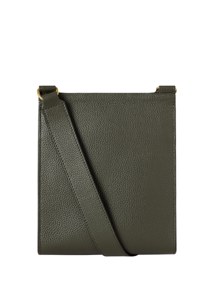 Mulberry Small Antony Leather Messenger Bag - view 2, Juniper Green