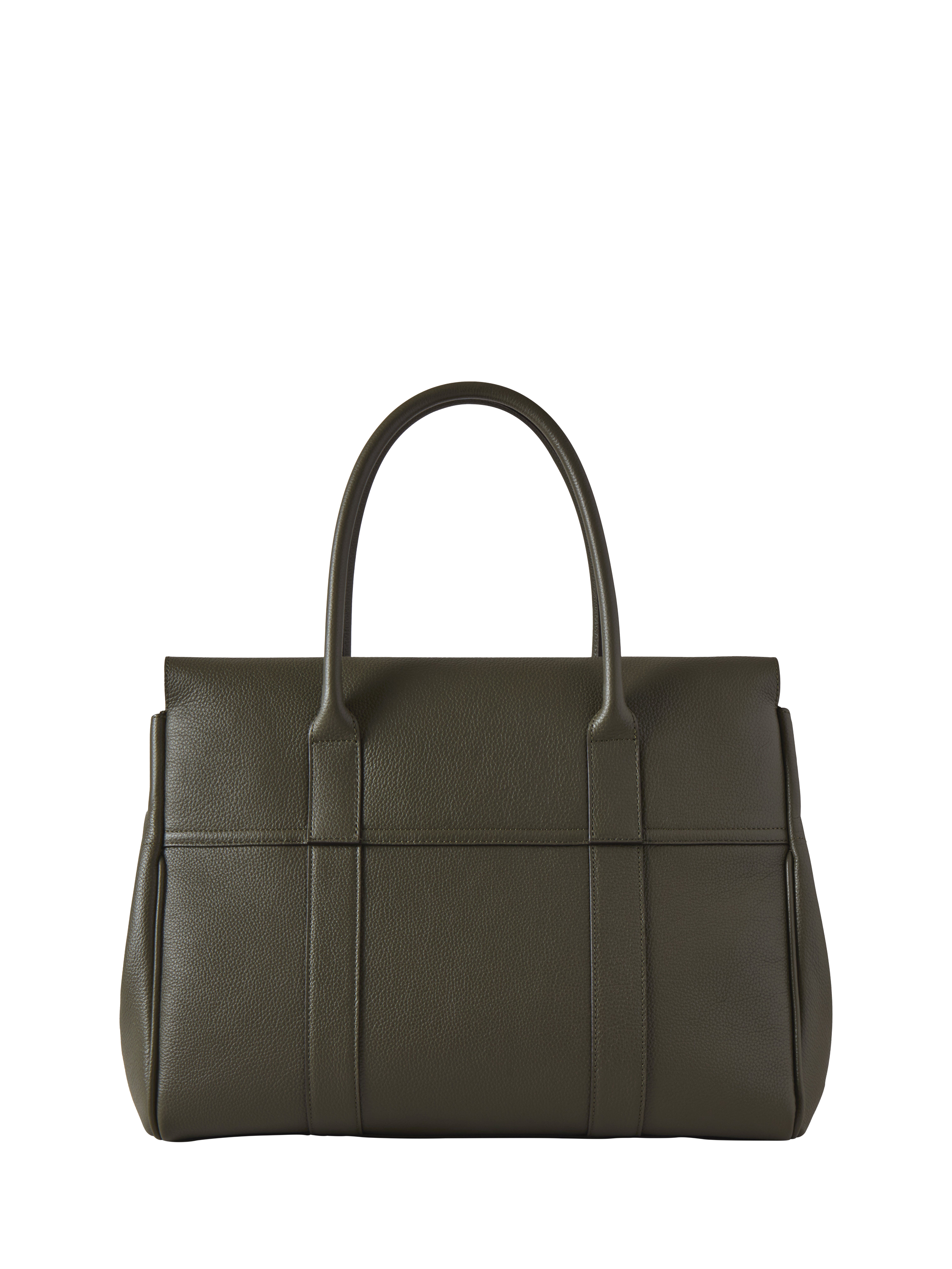Product image 3 of 6, which shows Mulberry Bayswater Classic Grain Leather Handbag, Juniper Green