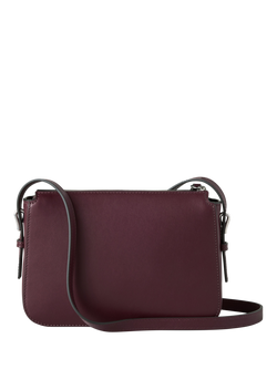 Mulberry Clovelly Leather Crossbody Pouch - view 2, Black Cherry