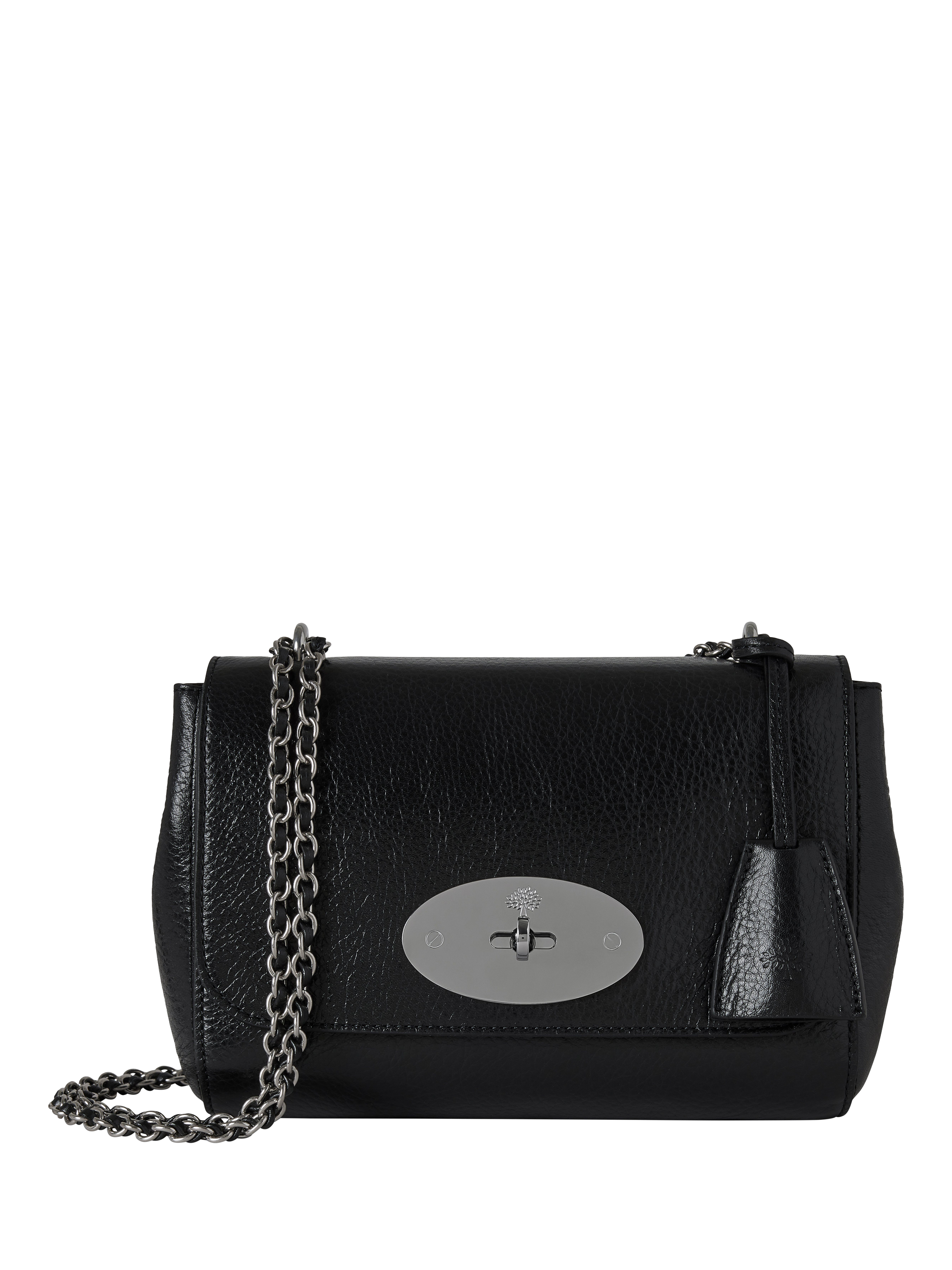 Product image 1 of 5, which shows Mulberry Lily Leather Crossbody Bag, Black