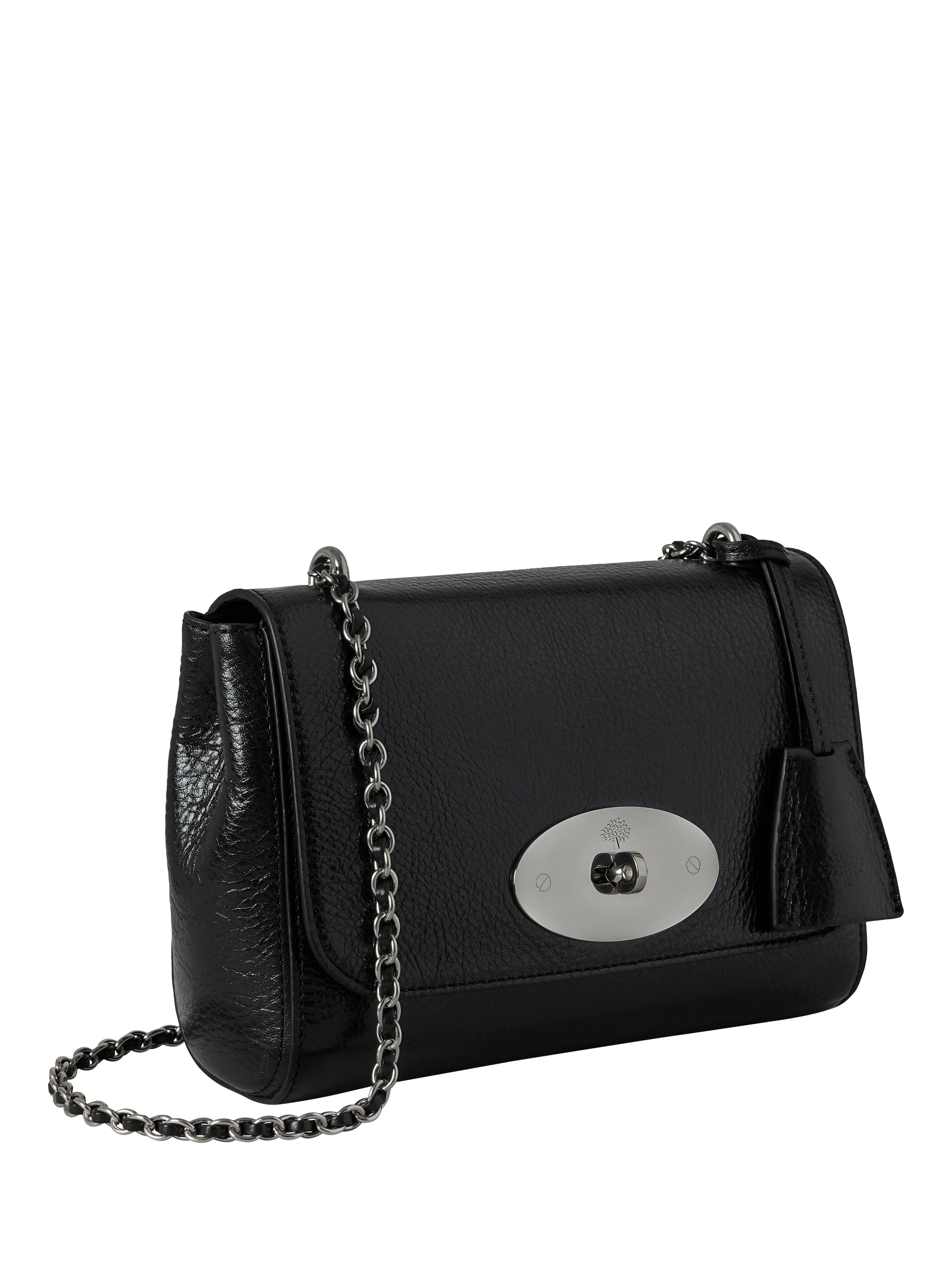 Product image 3 of 5, which shows Mulberry Lily Leather Crossbody Bag, Black