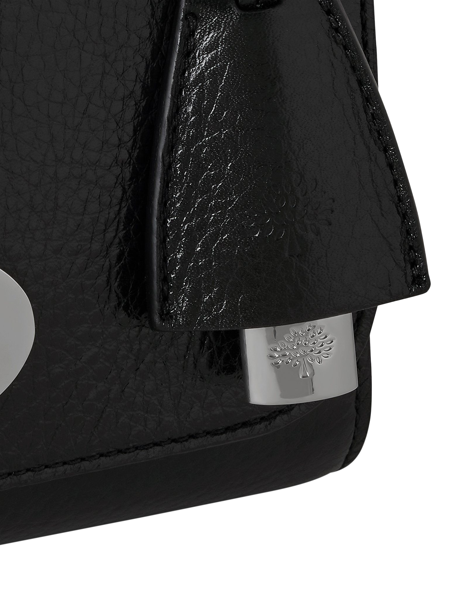 Product image 4 of 5, which shows Mulberry Lily Leather Crossbody Bag, Black
