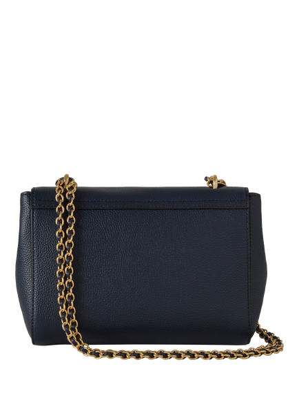 Mulberry Lily Leather Shoulder Bag, Night Sky - view 2, Night Sky