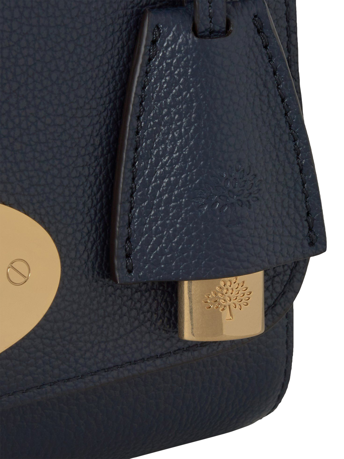 Product image 4 of 5, which shows Mulberry Lily Leather Shoulder Bag, Night Sky