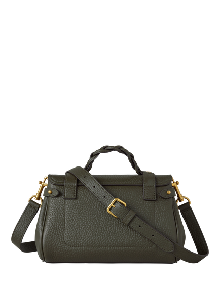 Mulberry Mini Alexa Leather Grab Bag, Juniper Green - view 2, Juniper Green