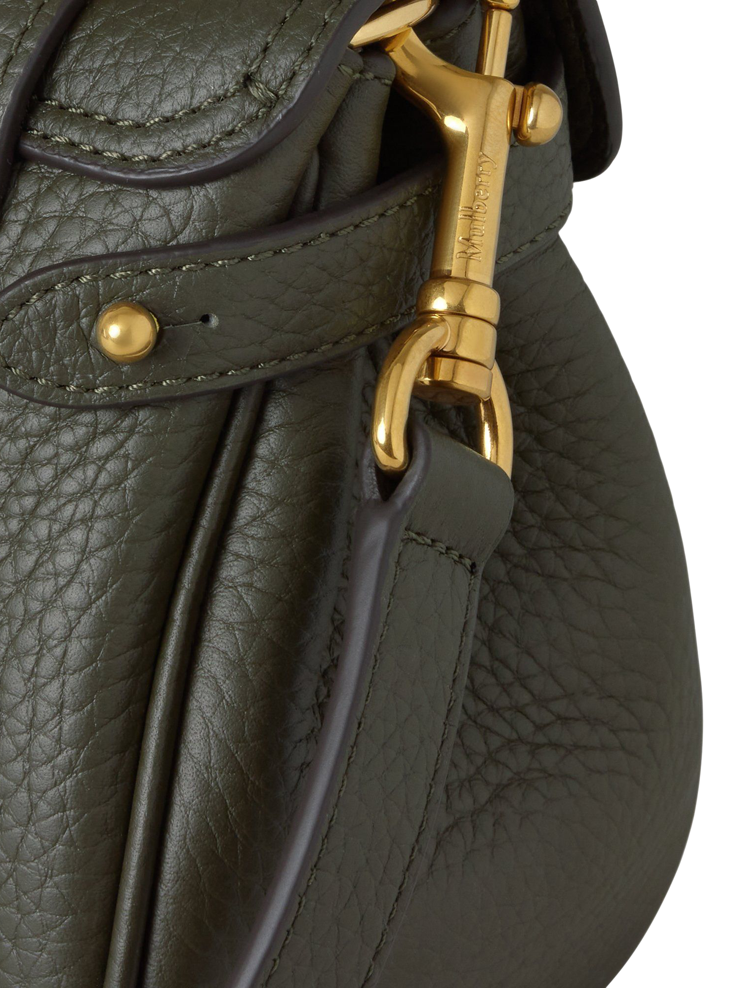 Product image 4 of 5, which shows Mulberry Mini Alexa Leather Grab Bag, Juniper Green