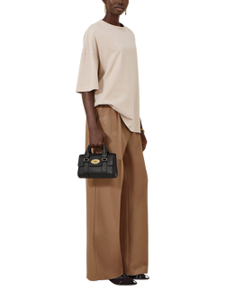 Mulberry Mini Heritage Bayswater Leather Shoulder Bag - view 2, Black