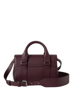 Mulberry Mini Heritage Bayswater Leather Shoulder Bag - view 2, Black Cherry