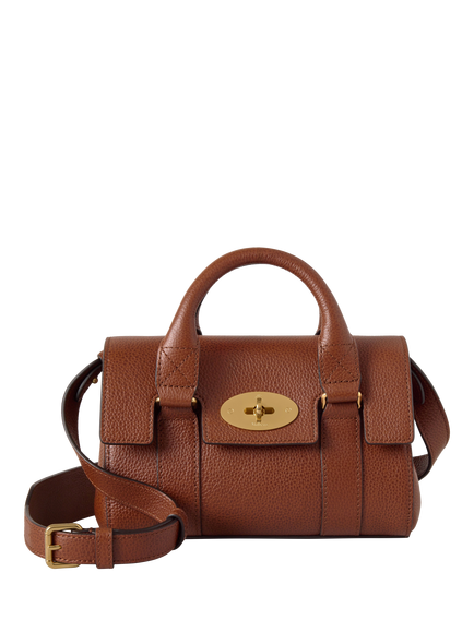Mulberry Mini Heritage Bayswater Leather Shoulder Bag, Oak