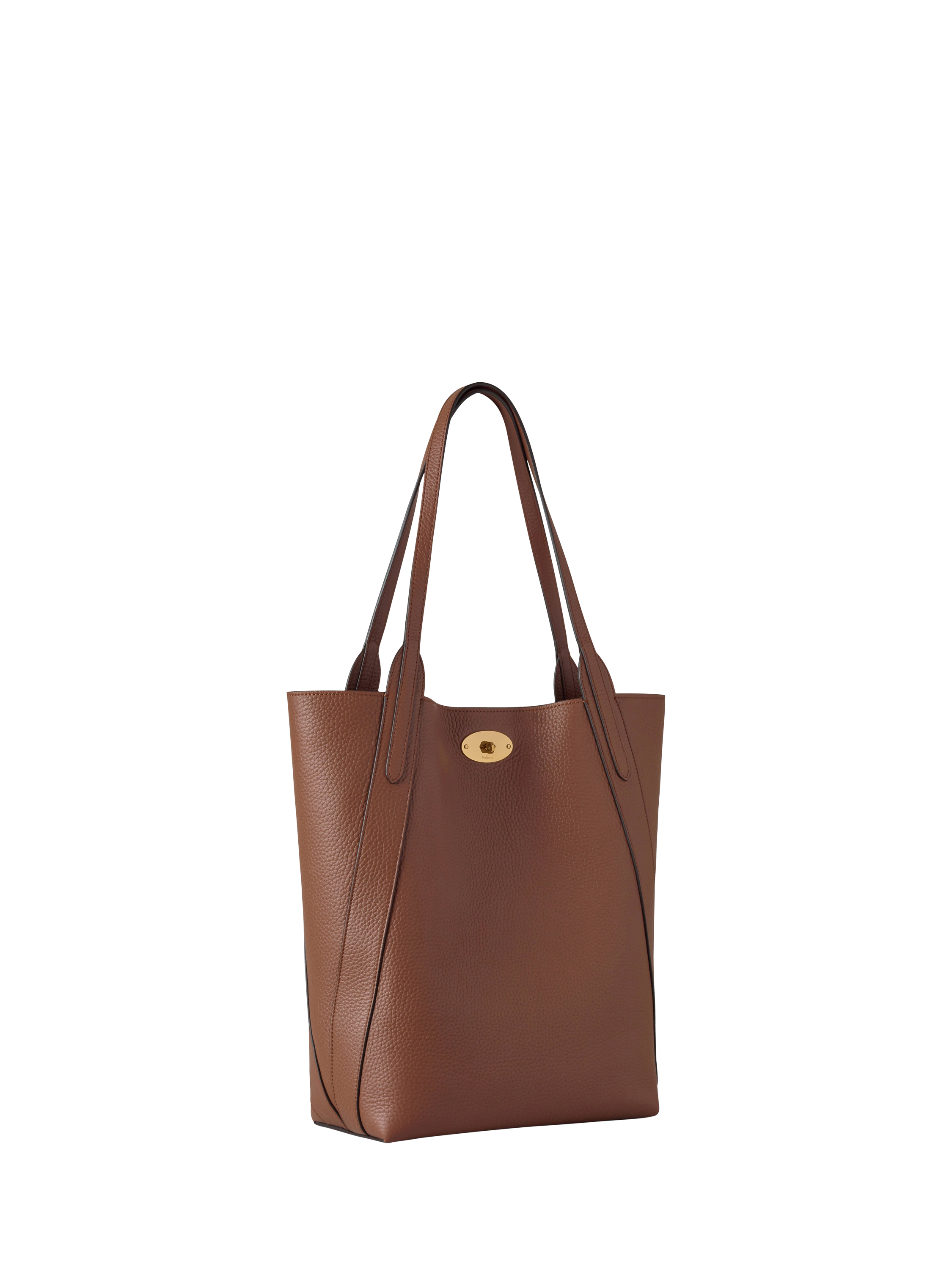 Product image 3 of 5, which shows Mulberry Bayswater Leather Tote Bag, Bright Oak