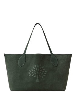 Mulberry Oversized Suede Tree Tote Bag, Mulberry Green, Mulberry Green