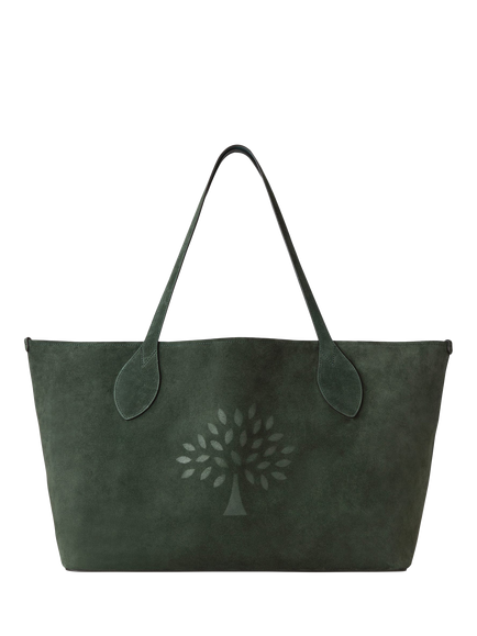 Mulberry Oversized Suede Tree Tote Bag, Mulberry Green