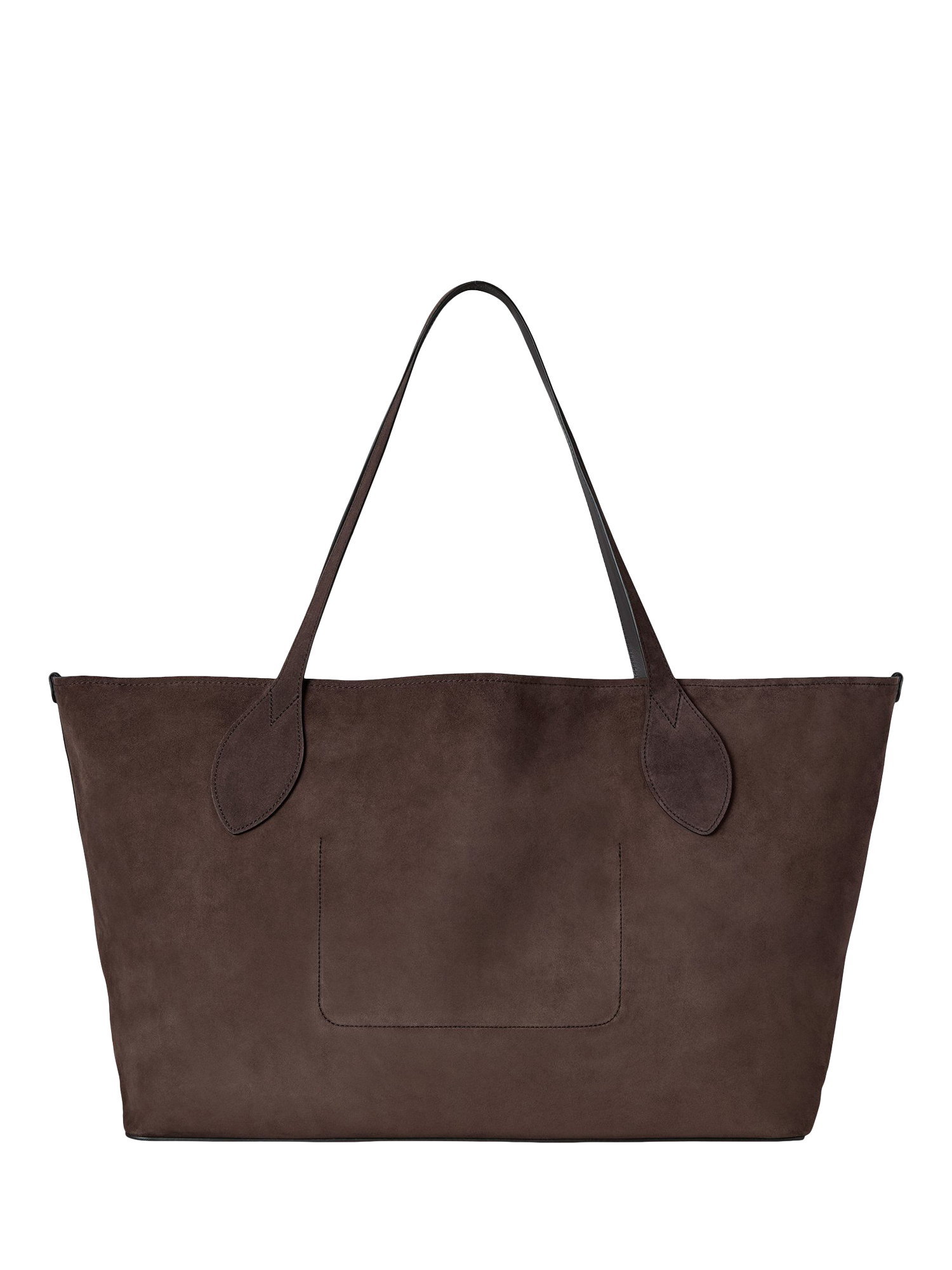 Product image 3 of 6, which shows Mulberry Oversized Suede Tree Tote Bag, Chocolate