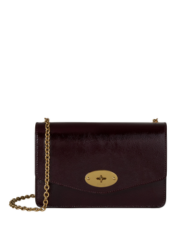 Mulberry Small Darley Leather Crossbody Bag, Deep Aubergine, Deep Aubergine