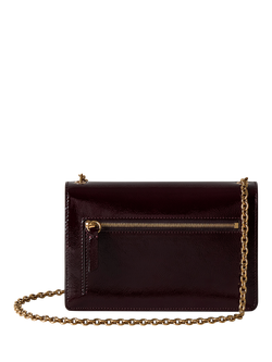 Mulberry Small Darley Leather Crossbody Bag, Deep Aubergine - view 2, Deep Aubergine