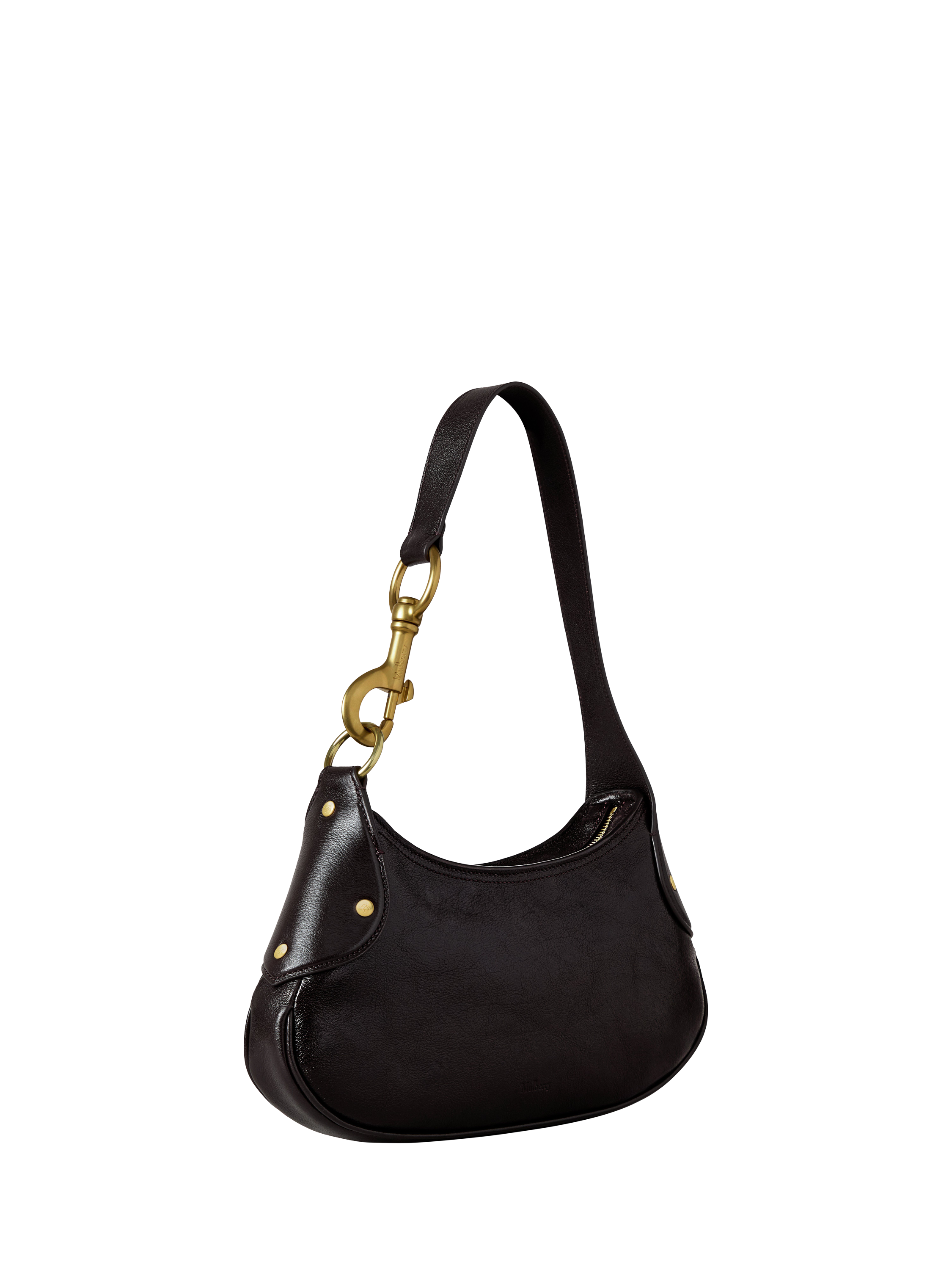 Product image 4 of 6, which shows Mulberry Small Hackney Leather Shoulder Bag, Ebony