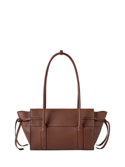 Mulberry Small Bayswater Leather Shoulder Bag, Bright Oak - view 2, Bright Oak