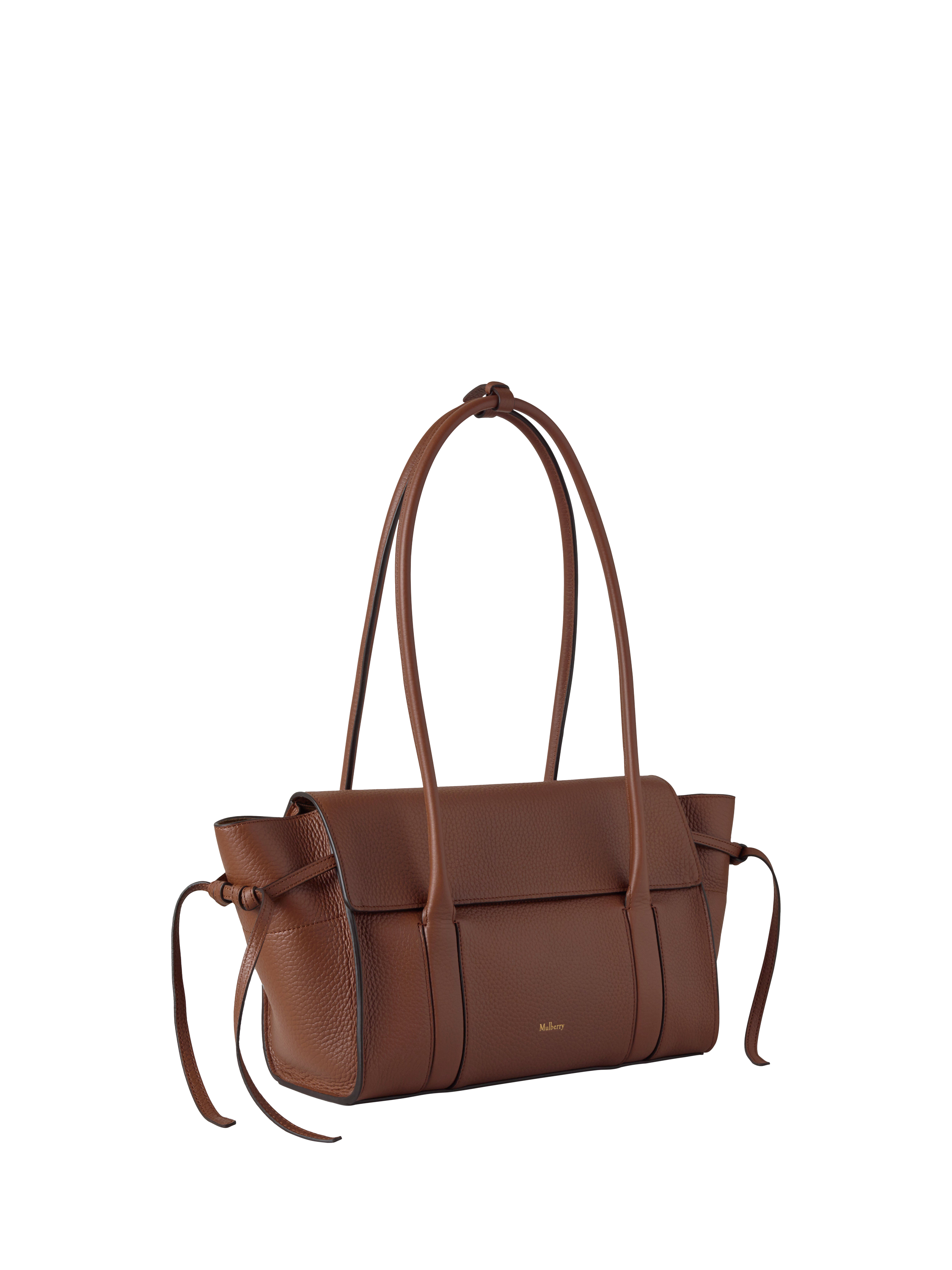 Product image 3 of 4, which shows Mulberry Small Bayswater Leather Shoulder Bag, Bright Oak