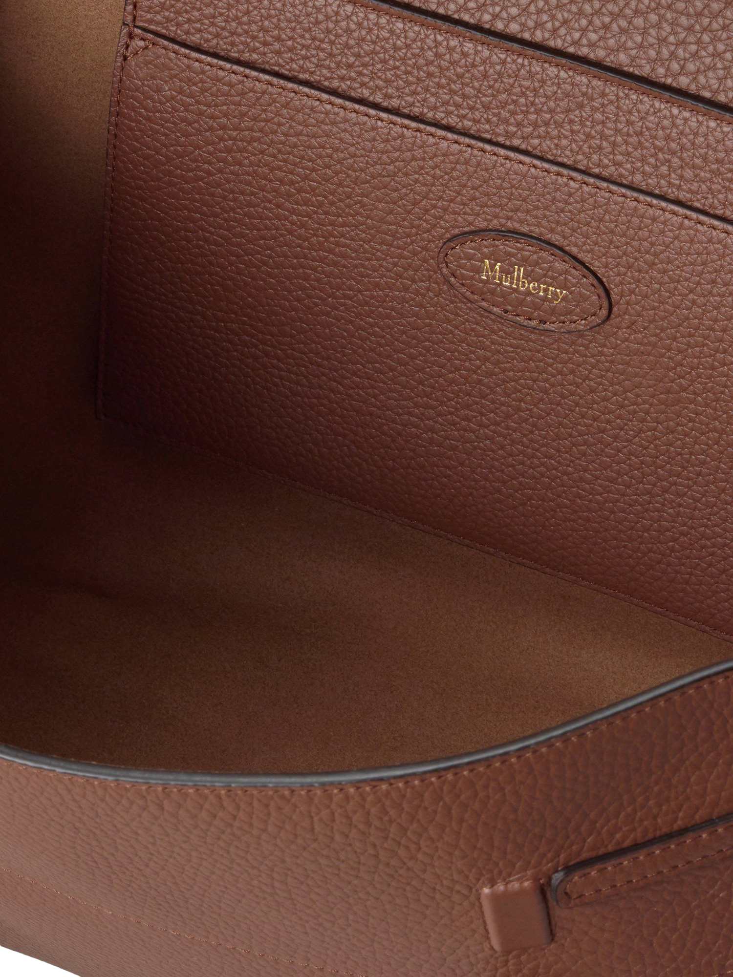 Product image 4 of 4, which shows Mulberry Small Bayswater Leather Shoulder Bag, Bright Oak