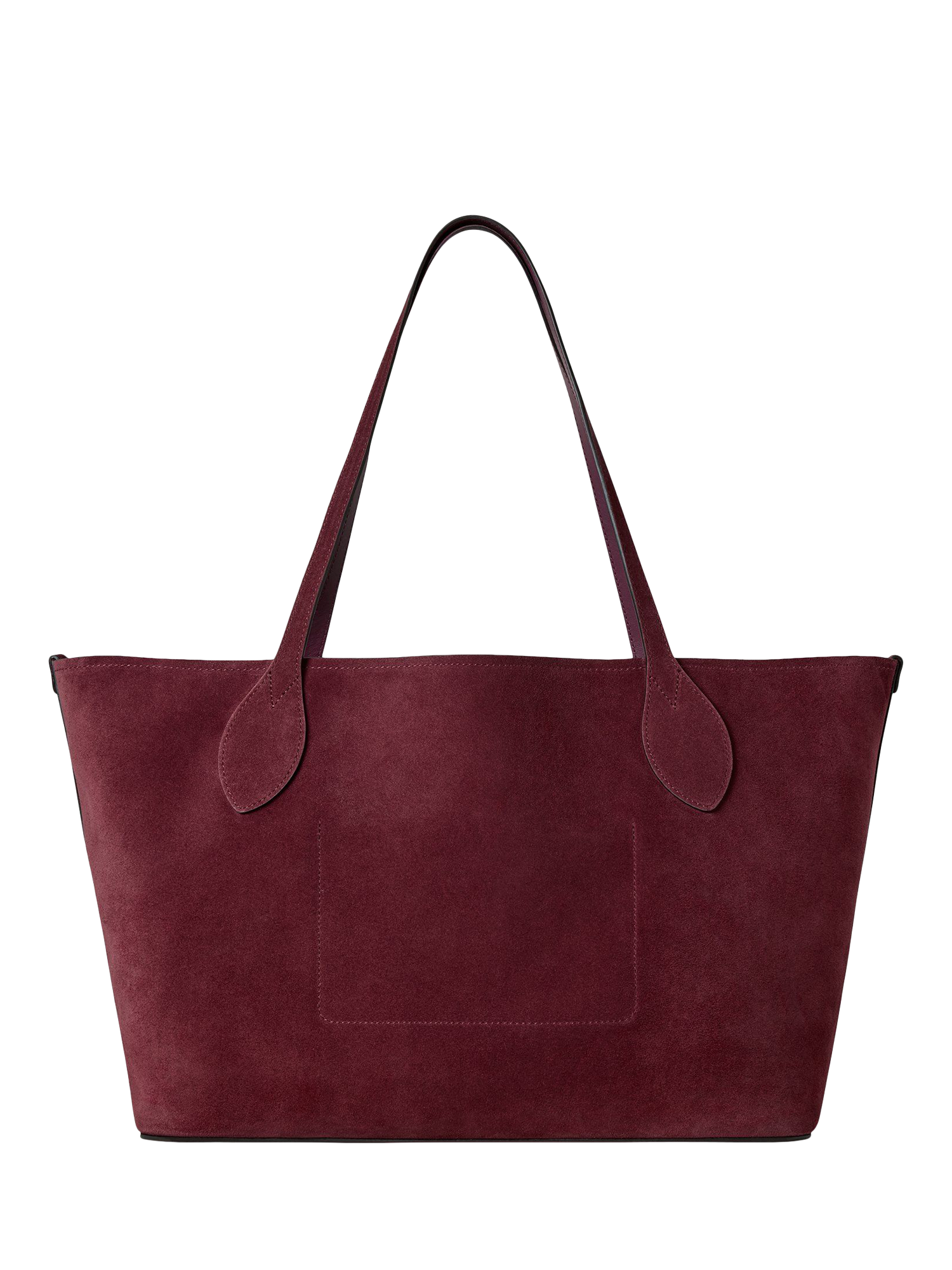 Product image 3 of 6, which shows Mulberry Suede Tree Tote Bag, Berry