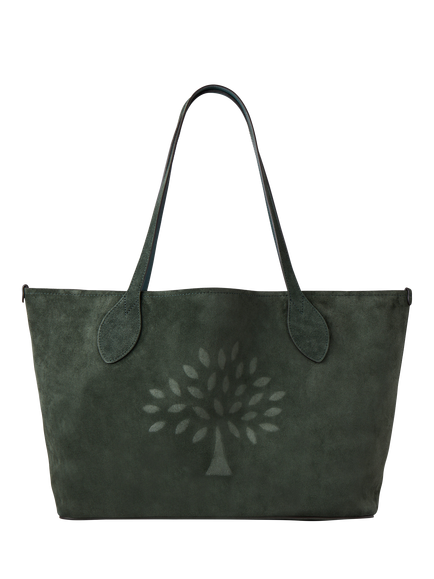 Mulberry Suede Tree Tote Bag, Mulberry Green