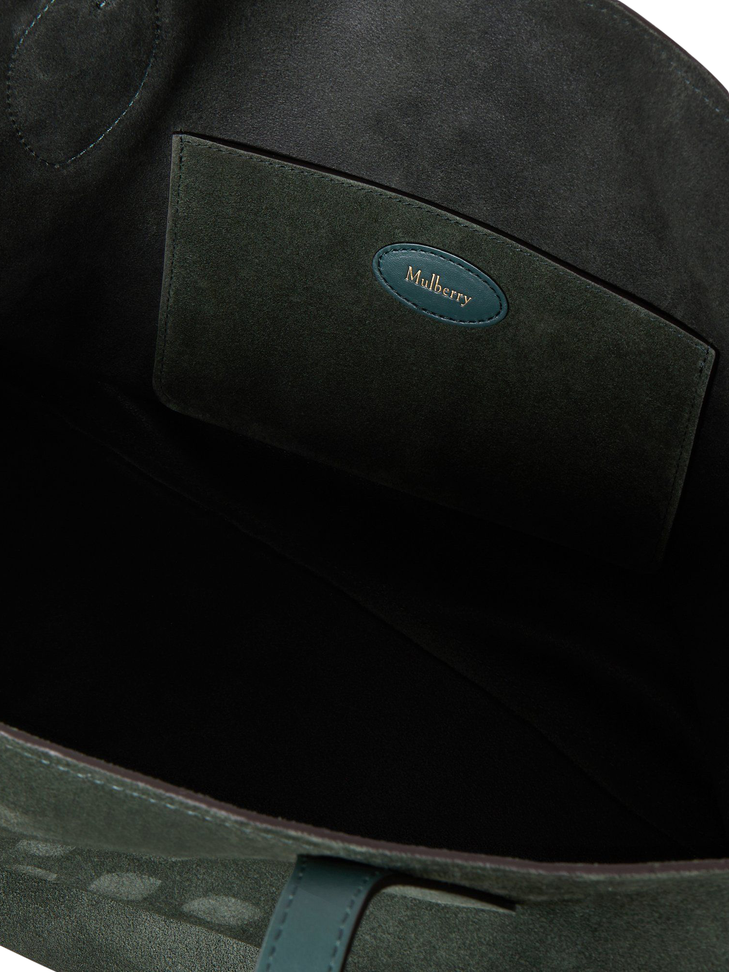 Product image 5 of 6, which shows Mulberry Suede Tree Tote Bag, Mulberry Green