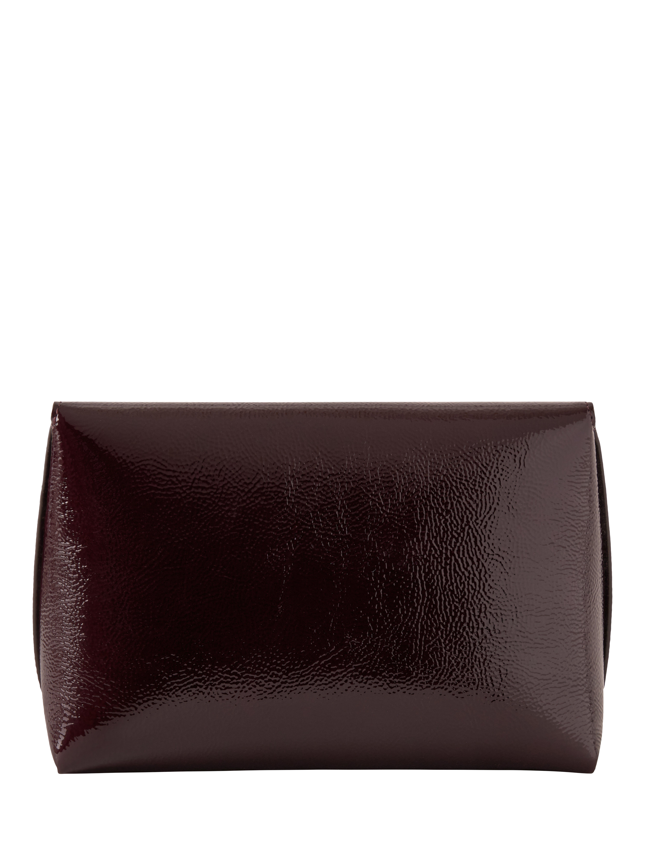 Product image 2 of 4, which shows Mulberry Darley Leather Cosmetics Pouch, Deep Aubergine