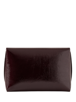 Mulberry Darley Leather Cosmetics Pouch, Deep Aubergine - view 2, Deep Aubergine