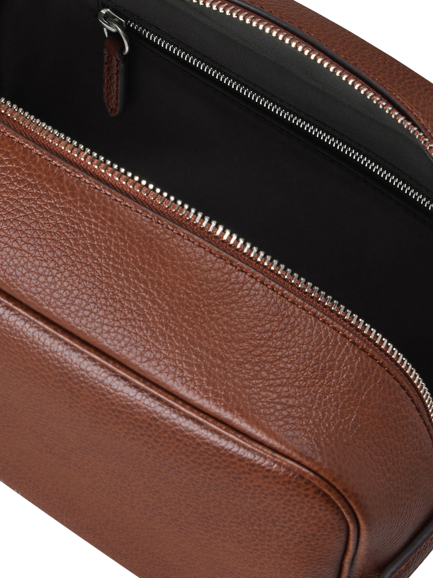 Product image 4 of 4, which shows Mulberry Heritage Small Classic Grain Leather Wash Case, Oak