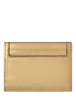 Mulberry Continental Leather Credit Card Slip, Somerset Gold, Somerset Gold